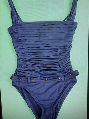 Bleu Rod Beattie One Piece Blue Size 6 NWOT